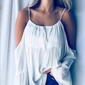 Cold shoulder blouse